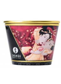 Массажная  свеча Sparkling Strawberry Wine с ароматом клубничного вина - 170 мл. - Shunga - купить с доставкой в Миассе