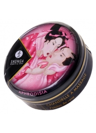 Массажная свеча Rose Petals с ароматом розы - 30 мл. - Shunga - купить с доставкой в Миассе