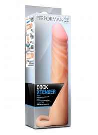 Телесная насадка на пенис Cock Xtender - 17,7 см. - Blush Novelties - в Миассе купить с доставкой
