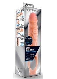 Телесная насадка на пенис 9 Inch Cock Sheath Extender - 22,2 см. - Blush Novelties - в Миассе купить с доставкой