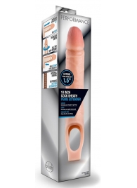 Телесная насадка на пенис 10 Inch Cock Sheath Extender - 25 см. - Blush Novelties - в Миассе купить с доставкой