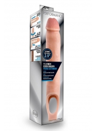Телесная насадка на пенис 11.5 Inch Cock Sheath Penis Extender - 29,2 см. - Blush Novelties - в Миассе купить с доставкой