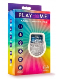 Фиолетовое эрекционное виброкольцо Pleaser Rechargeable C-Ring - Blush Novelties - в Миассе купить с доставкой