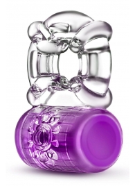 Фиолетовое эрекционное виброкольцо Pleaser Rechargeable C-Ring - Blush Novelties - в Миассе купить с доставкой