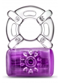 Фиолетовое эрекционное виброкольцо One Night Stand Vibrating C-Ring - Blush Novelties - в Миассе купить с доставкой