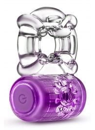 Фиолетовое эрекционное виброкольцо One Night Stand Vibrating C-Ring - Blush Novelties - в Миассе купить с доставкой