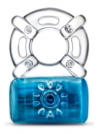 Синее эрекционное виброкольцо One Night Stand Vibrating C-Ring - Blush Novelties - в Миассе купить с доставкой