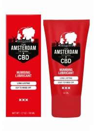 Пролонгирующий лубрикант Numbing CBD from Amsterdam - 50 мл. - Shots Media BV - купить с доставкой в Миассе