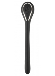 Черный гибкий уретральный стимулятор с вибрацией Vibrating Bendable Dilator - 13,5 см. - Orion - купить с доставкой в Миассе