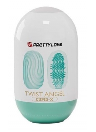 Бирюзовый мастурбатор-яйцо Twist Angel - Baile - в Миассе купить с доставкой