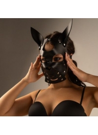 Черная маска  Собака  с ушками - Crazy Handmade - купить с доставкой в Миассе