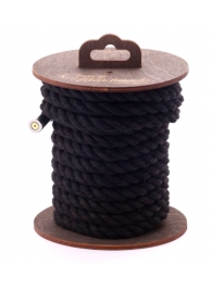 Черная хлопковая веревка для бондажа на катушке - 5 м. - Crazy Handmade - купить с доставкой в Миассе