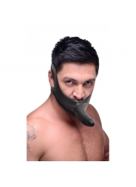 Черный кляп-страпон Masters Mini Face Fuck Strap-On - 14 см. - XR Brands - купить с доставкой в Миассе