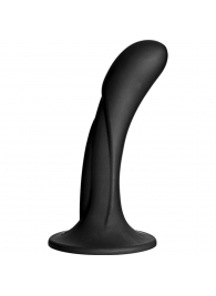 Черная изогнутая насадка Vac-U-Lock G-Spot - 16,5 см. - Doc Johnson - купить с доставкой в Миассе