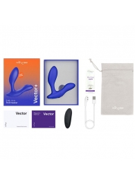 Синий анальный вибратор We-Vibe Vector+ - We-vibe - в Миассе купить с доставкой