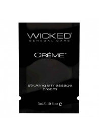 Крем для массажа и мастурбации Wicked Stroking and Massage Creme - 3 мл. - Wicked - купить с доставкой в Миассе