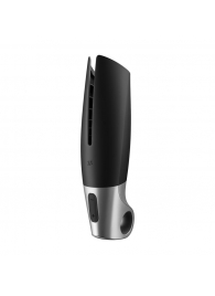 Черный мастурбатор с вибрацией Power Masturbator - Satisfyer - в Миассе купить с доставкой