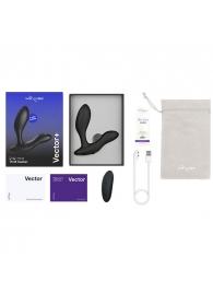 Черный анальный вибратор We-Vibe Vector+ - We-vibe - в Миассе купить с доставкой