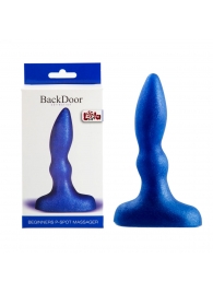Синий анальный стимулятор Beginners p-spot massager - 11 см. - Lola Games - в Миассе купить с доставкой