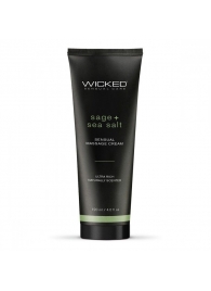 Массажный легкий крем WICKED Sage plus Sea Salt - 120 мл. - Wicked - купить с доставкой в Миассе