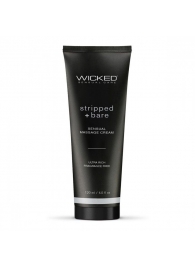 Массажный легкий крем WICKED Stripped plus Bare - 120 мл. - Wicked - купить с доставкой в Миассе