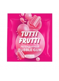 Пробник гель-смазки Tutti-frutti со вкусом бабл-гам - 4 гр. - Биоритм - купить с доставкой в Миассе