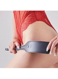 Черная кожаная шлепалка SitaBlack - 30 см. - Sitabella - купить с доставкой в Миассе