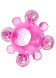 Эрекционное кольцо c бусинками - Toyfa Basic - в Миассе купить с доставкой