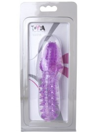 Фиолетовая насадка, удлиняющая половой член - 13,5 см. - Toyfa Basic - в Миассе купить с доставкой