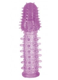 Фиолетовая насадка, удлиняющая половой член - 13,5 см. - Toyfa Basic - в Миассе купить с доставкой