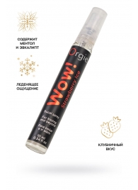Оральный спрей ORGIE Wow! Strawberry Ice Blowjob Spray с охлаждающим и возбуждающим эффектом - 10 мл. - ORGIE - купить с доставкой в Миассе