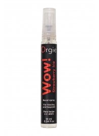 Оральный спрей ORGIE Wow! Strawberry Ice Blowjob Spray с охлаждающим и возбуждающим эффектом - 10 мл. - ORGIE - купить с доставкой в Миассе