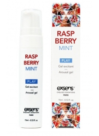 Возбуждающий гель Raspberry Mint с ароматом малины и мяты - 15 мл. - Exsens - купить с доставкой в Миассе