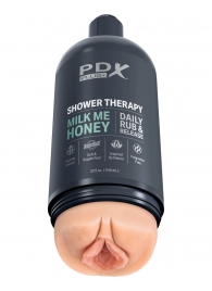 Телесный мастурбатор-вагина Shower Therapy Milk Me Honey - Pipedream - в Миассе купить с доставкой