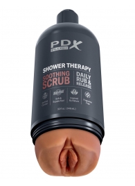 Мастурбатор-вагина цвета карамели Shower Therapy Soothing Scrub - Pipedream - в Миассе купить с доставкой