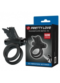 Черное эрекционное виброкольцо Passionate Ring IX - Baile - в Миассе купить с доставкой