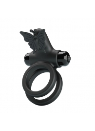 Черное эрекционное виброкольцо Passionate Ring IX - Baile - в Миассе купить с доставкой