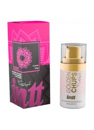 Возбуждающий гель Golden Chups с малиновым ароматом - 17 мл. - INTT - купить с доставкой в Миассе