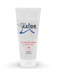 Лубрикант на водной основе Just Glide Strawberry с ароматом клубники - 200 мл. - Orion - купить с доставкой в Миассе