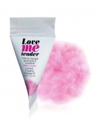 Съедобное согревающее массажное масло Love Me Tender Cotton Candy с ароматом сладкой ваты - 10 мл. - Love to Love - купить с доставкой в Миассе