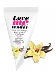Съедобное согревающее массажное масло Love Me Tender Vanilla с ароматом ванили - 10 мл. - Love to Love - купить с доставкой в Миассе