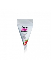 Съедобное согревающее массажное масло Love Me Tender Strawberry с ароматом клубники - 10 мл. - Love to Love - купить с доставкой в Миассе