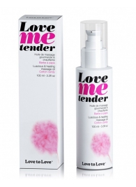 Съедобное согревающее массажное масло Love Me Tender Cotton Candy с ароматом сладкой ваты - 100 мл. - Love to Love - купить с доставкой в Миассе