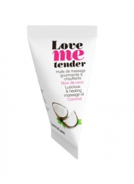 Съедобное согревающее массажное масло Love Me Tender Cocos с ароматом кокоса - 10 мл. - Love to Love - купить с доставкой в Миассе