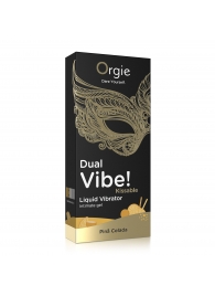 Съедобный гель Dual Vibe Pina Colada с эффектом вибрации и вкусом коктейля пина колада - 15 мл. - ORGIE - купить с доставкой в Миассе