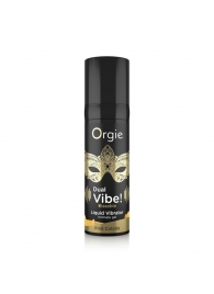 Съедобный гель Dual Vibe Pina Colada с эффектом вибрации и вкусом коктейля пина колада - 15 мл. - ORGIE - купить с доставкой в Миассе