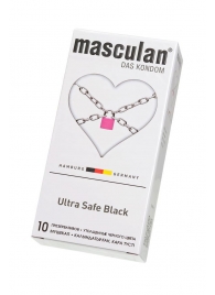 Ультрапрочные презервативы Masculan Ultra Safe Black - 10 шт. - Masculan - купить с доставкой в Миассе