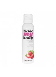Массажная хрустящая пенка Tickle My Body Strawberry с ароматом клубники - 150 мл. - Love to Love - купить с доставкой в Миассе