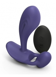 Темно-синий вибромассажер Witty P G Vibrator with Remote Control - Love to Love - в Миассе купить с доставкой