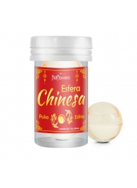 Интимный гель Chinesa Esfera с охлаждающе-пульсирующим эффектом (2 шарика по 3 гр.) - HotFlowers - купить с доставкой в Миассе